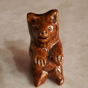 Vintage 2" Ceramic Bear
